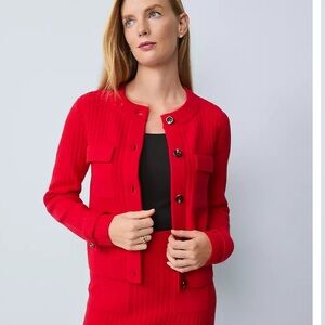 brand new Ann Taylor Ribbed Sweater Jacket